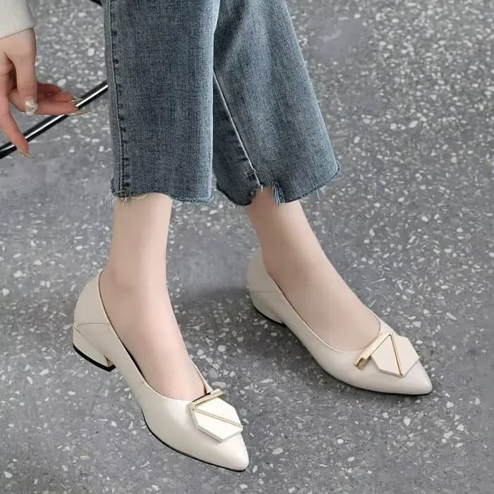 Mocassins à talons épais pour femmes