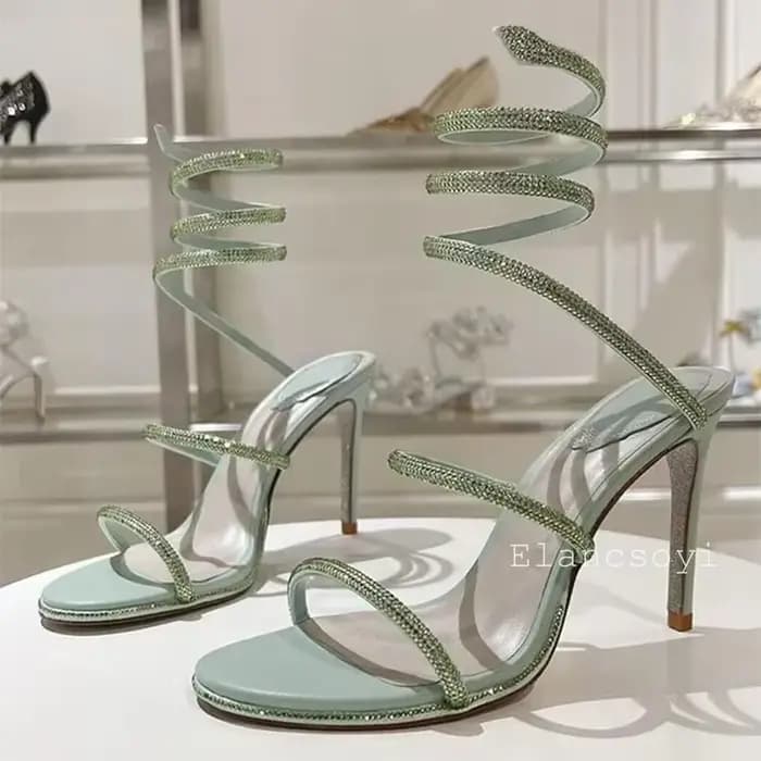 Sandales de gladiateur à talons hauts et fins pour femmes