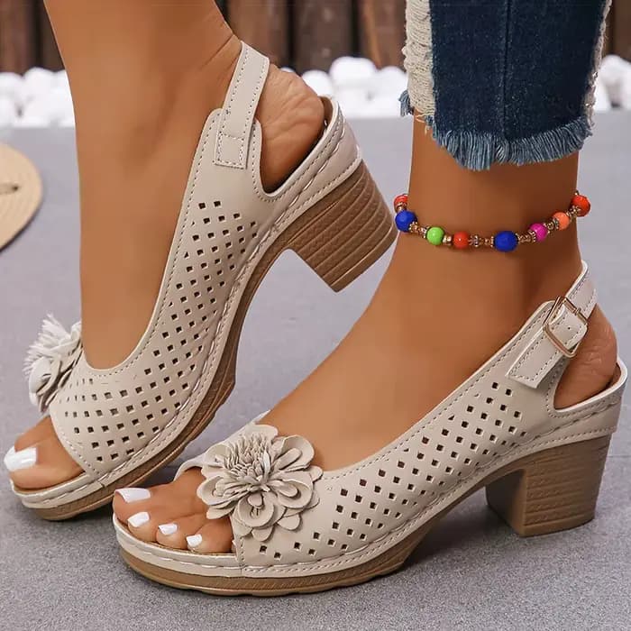 Sandales femme talons doux
