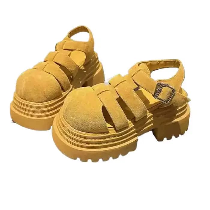 Sandales à talon épais Roman pour femme