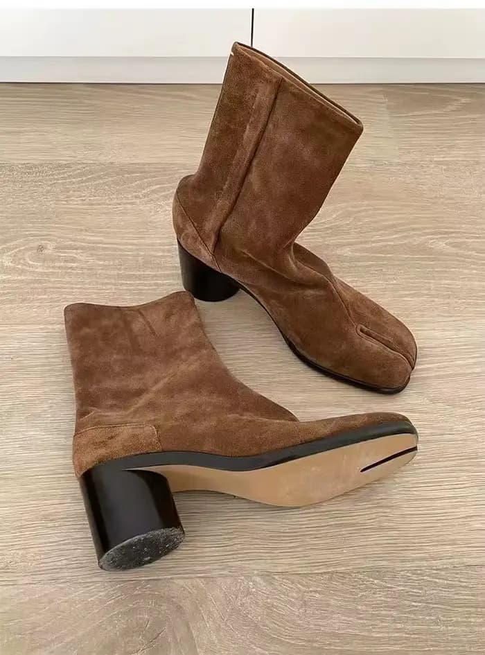 Bottes à talons hauts mi-mollet pour femmes