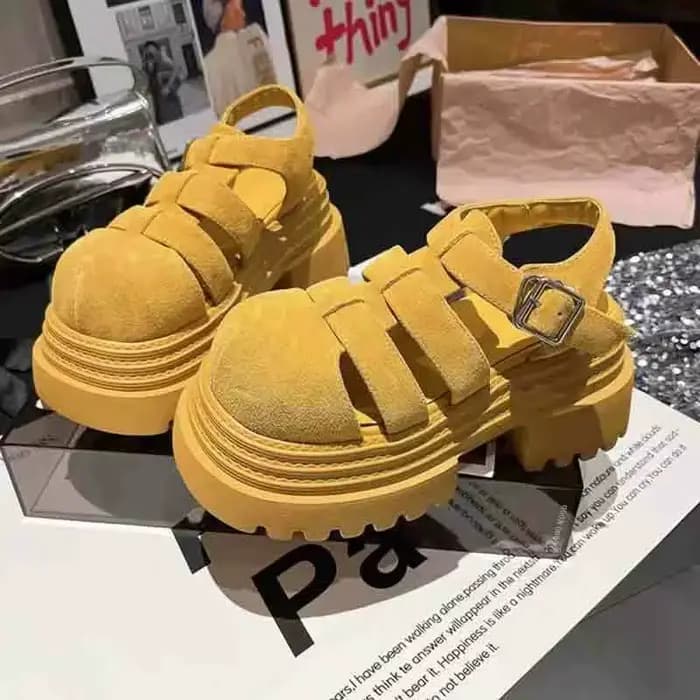 Sandales à talon épais Roman pour femme