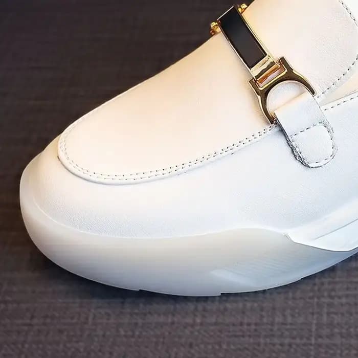 Mules en cuir à plateforme pour femmes