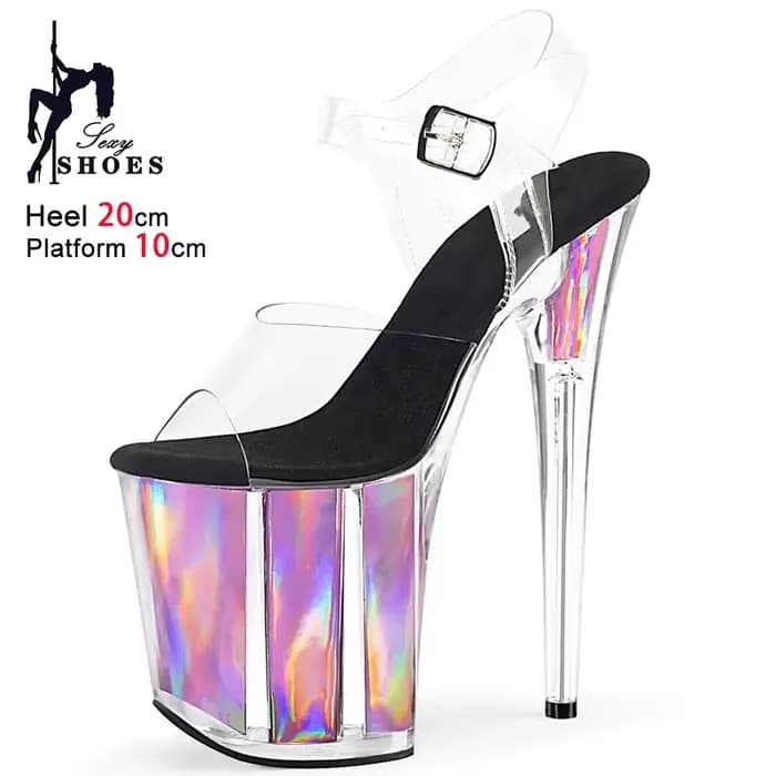 Sandales holographiques 17CM 20CM