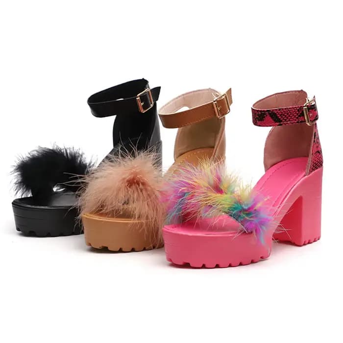 Sandales à Plateforme à Talons Super Hauts pour Femme