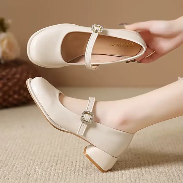Mary Gasoline Chaussures en cuir pour femmes