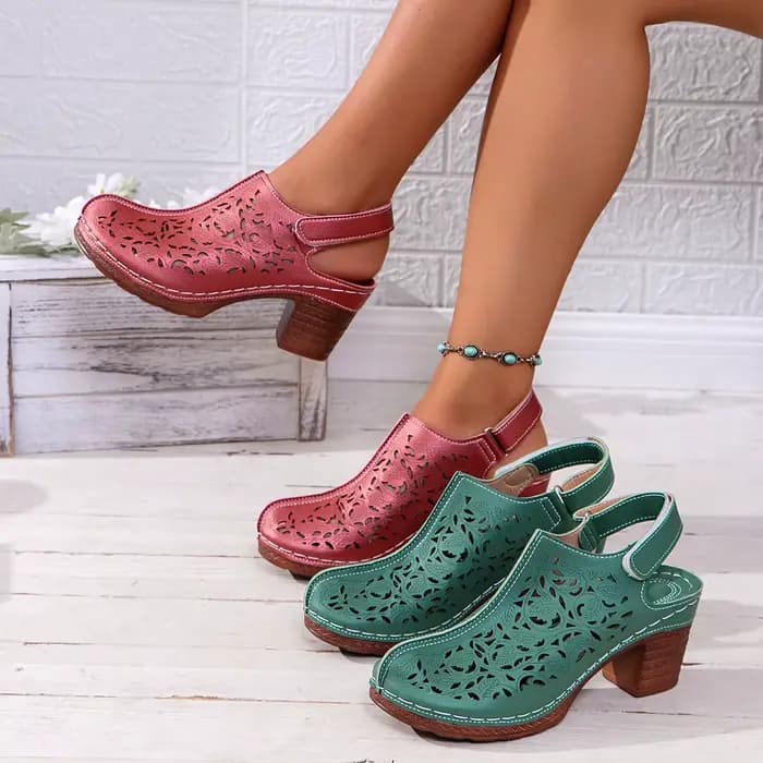 Sandales creuses à talons hauts pour femmes