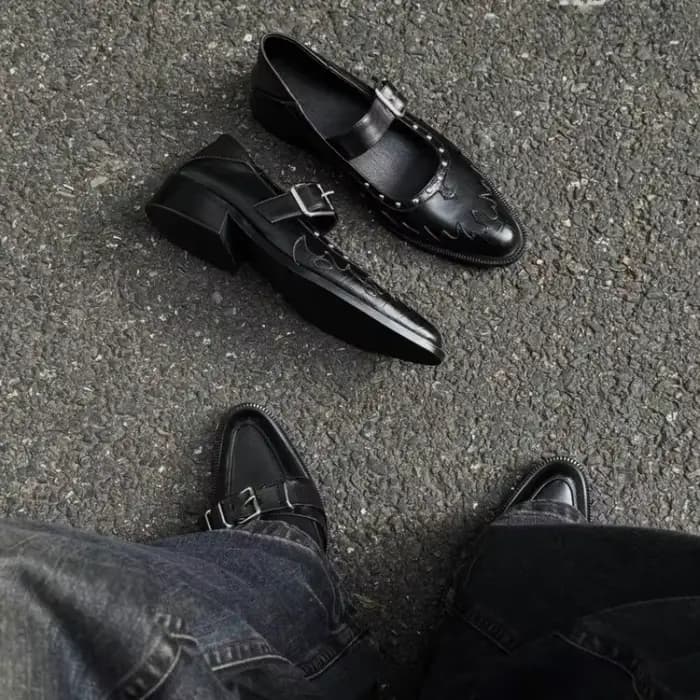 Chaussures à talons carrés pour femmes