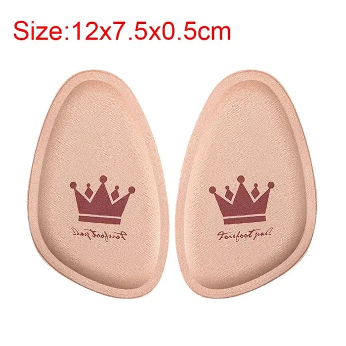 Femmes avant-pied coussinet soulagement de la douleur insérer demi-taille semelles antidérapantes coussin chaussure respirant absorbant la transpiration coussinets pour chaussures