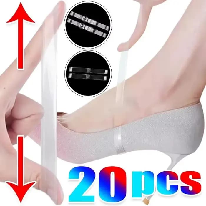 Sangle de maintien transparente et élastique pour talons hauts
