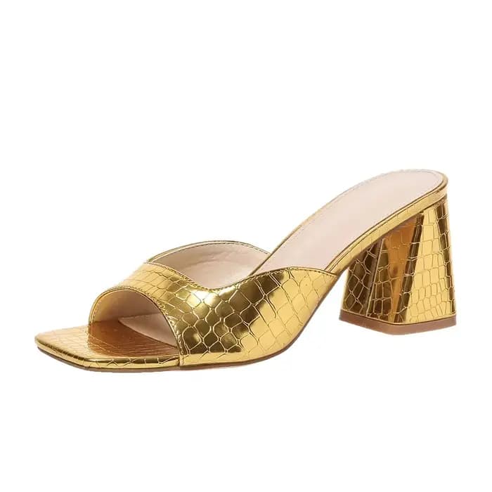 Chaussures à talons hauts carrés pour femmes