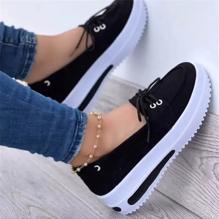 Baskets à Semelle Compensée pour Femme
