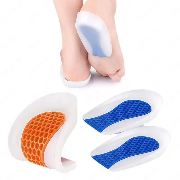 2 coussinets anti-douleur pour talon avec gel PU et coque de talon