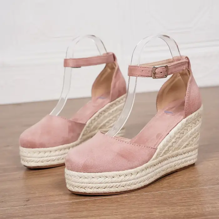 LIHUAMAO espadrilles sandales à talons compensés chaussures pour femmes