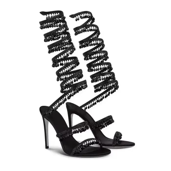 Nouvelles sandales pour femmes à strass