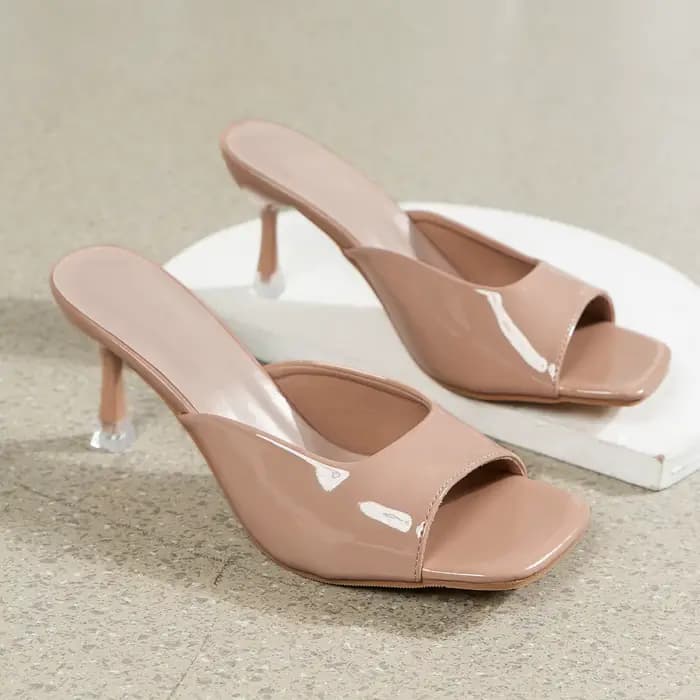 2025 femmes sandales à talons hauts été nouvelle mode bout carré