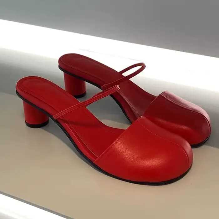 Mules d'été à bout couvert pour femmes