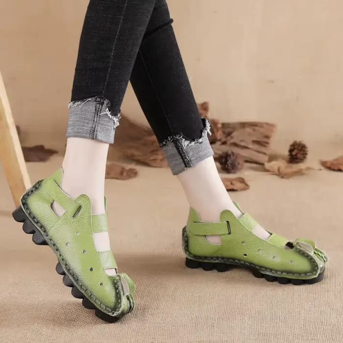Sandales d'été en cuir pour femmes