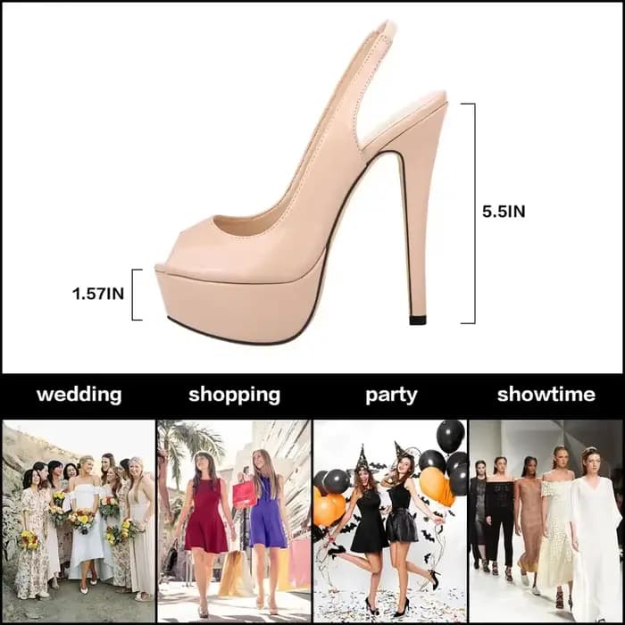 LOSLANDIFEN – sandales à talons Super hauts de 14CM pour femme
