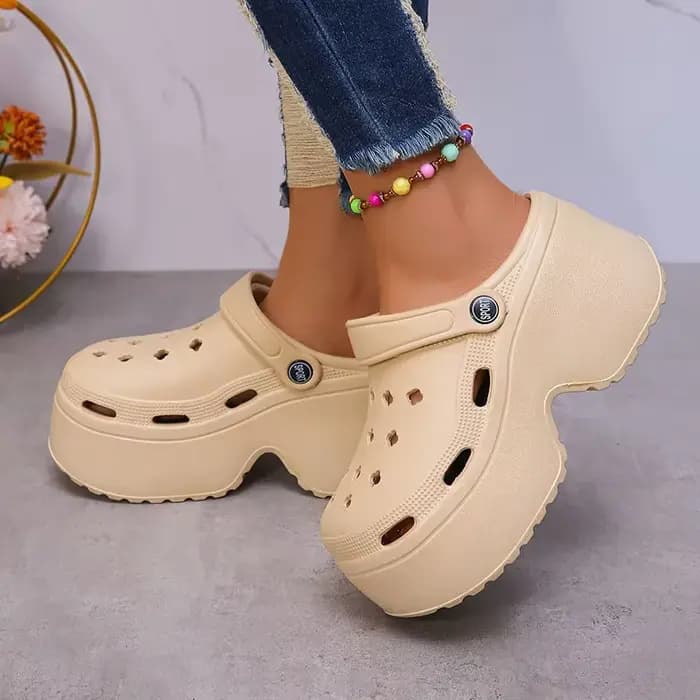 Sandales à Talons Épais Souples pour Femme