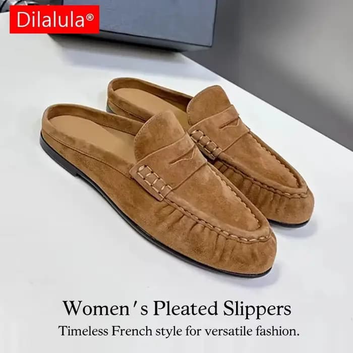 Dilalula 2026 Mules en cuir véritable pour femmes