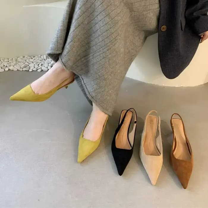 Bailamos-Sandales pointues à talons bas pour femmes