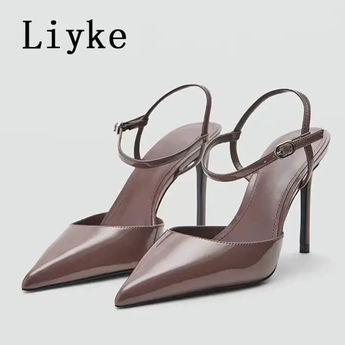 Sandales Liyke élégantes à bout pointu avec bride à boucle