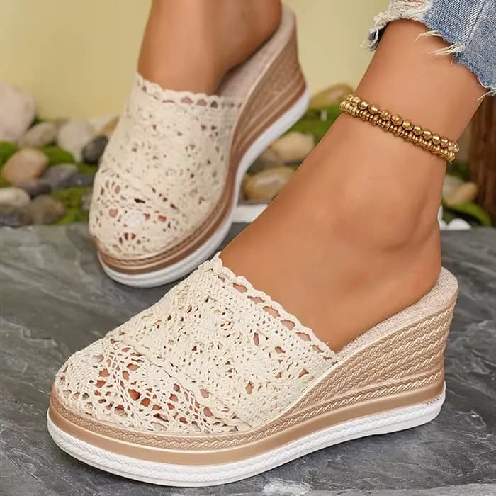 Sandales femme talons compensés