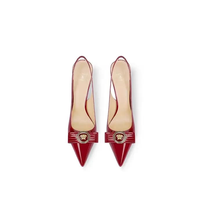 Chaussures d'été à talons hauts bordeaux pour femmes