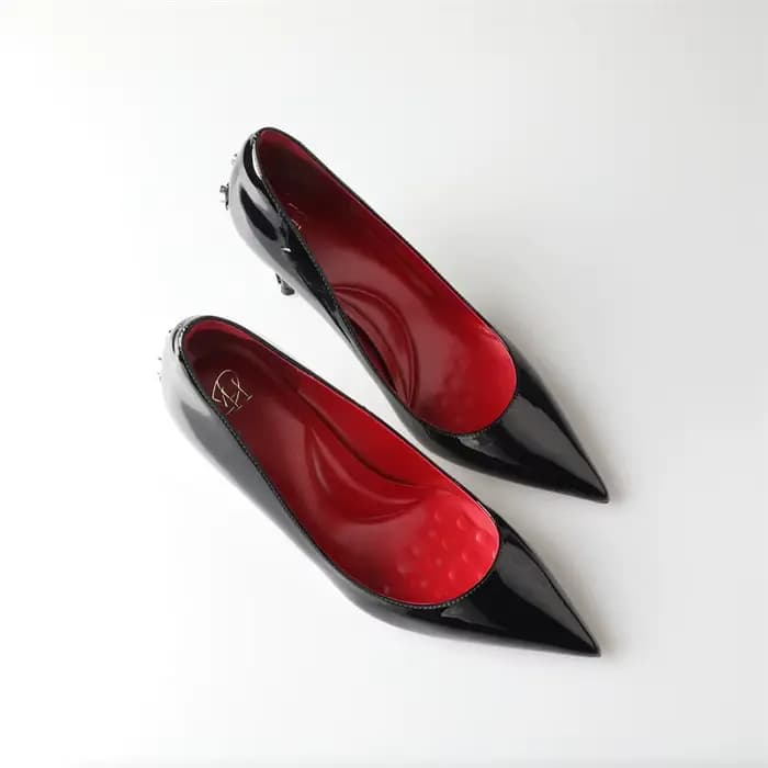 Alionly Nouveauté 2026 Escarpins fins à talons hauts de 8 cm pour femme, à bout pointu, à enfiler, élégants, pour bal de promo, mariage, sandales de soirée