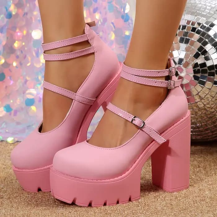 Talons hauts Mary Janes pour femmes