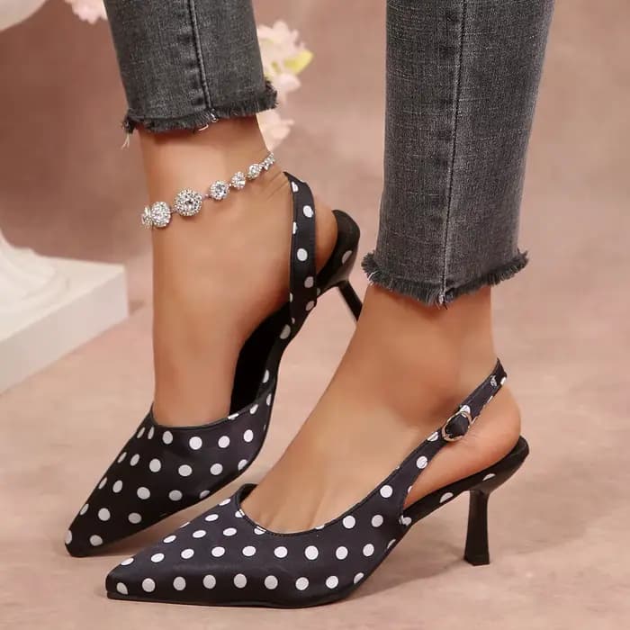 Chaussures à talons hauts à bout pointu pour femmes, sandales sexy, mules d'été tendance, chaussures élégantes à bride arrière, claquettes de marche pour femme
