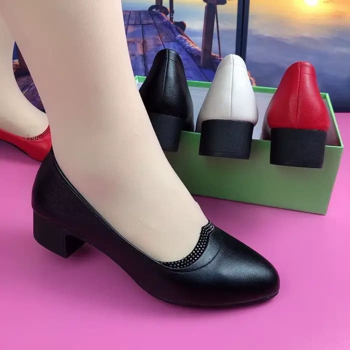 Escarpins femme rouge mocassins formels chaussures pour femmes talons épais bloc talon concepteur de luxe confortable 2025 mode Style élégant