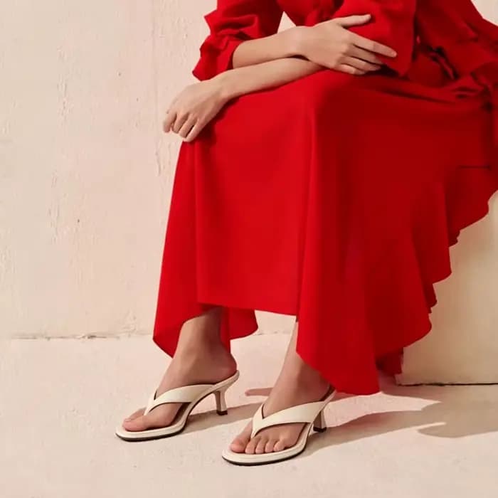 JOZHAMTA 2026 Nouvelles Sandales à Talons Hauts en Cuir Verni Véritable pour Femmes