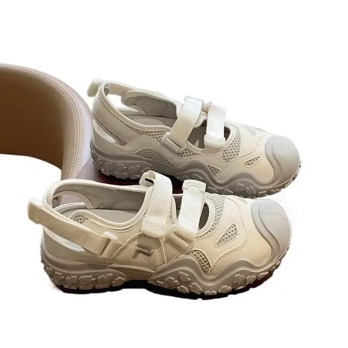 Sandales à talon épais style romain pour femmes