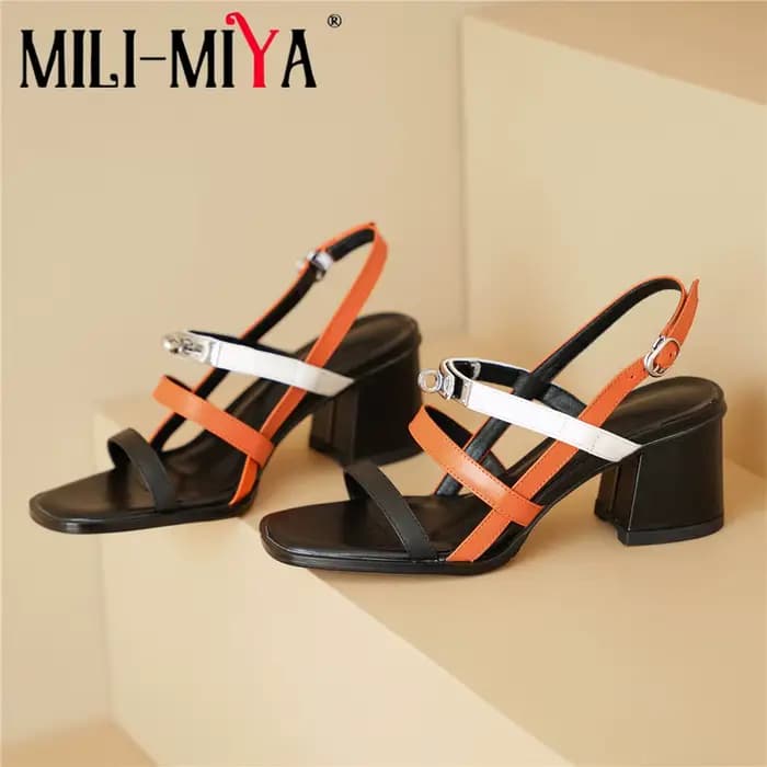 Chaussures en cuir de taille 34 à 40, MILI-MIYA
