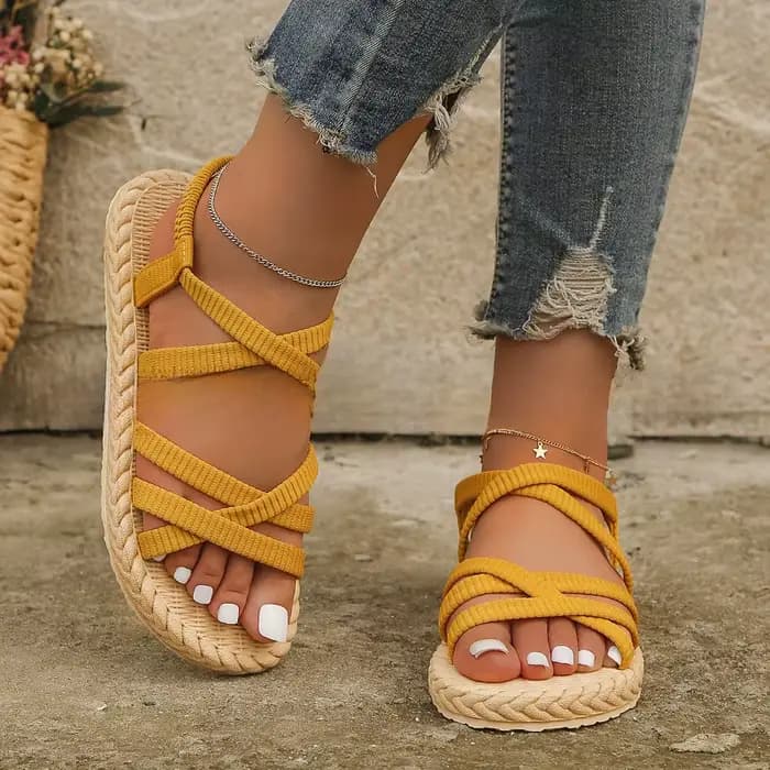 Sandales plates pour femmes