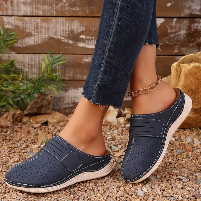 Mules de couleur unie de Style Vintage pour femmes