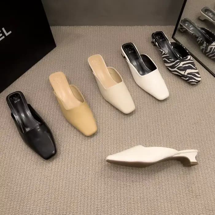 Chaussures Mules à Motif Zèbre pour Femme