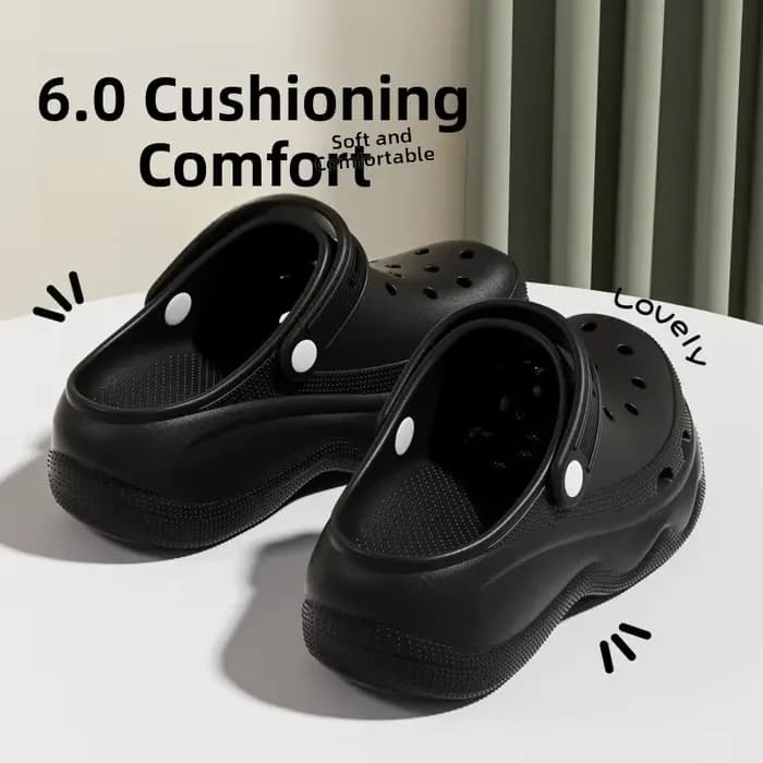 Sandales pour femmes à semelle épaisse style Crocs