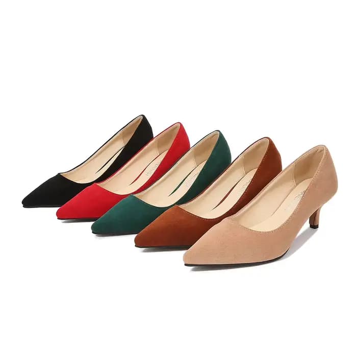 Escarpins à talon bas pour femme