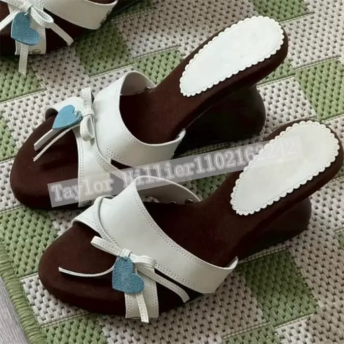 Sandales compensées à talon pour femme