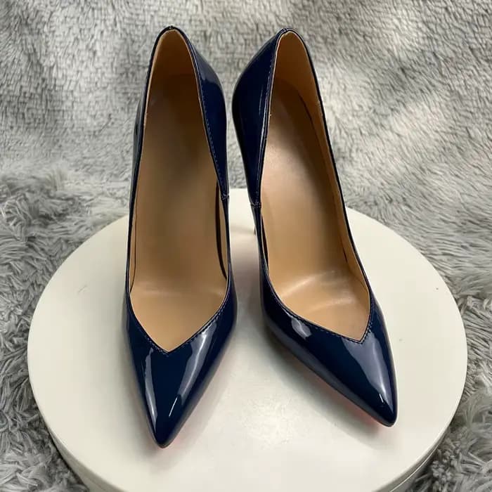 Escarpins classiques en cuir à talons hauts pour femmes, chaussures de bureau à bout pointu et à talons fins, à enfiler, escarpins de fête peu profonds pour printemps et automne