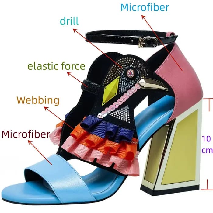 【JOCHEBED HU】Nouvelles sandales d'été à talons hauts de créateur