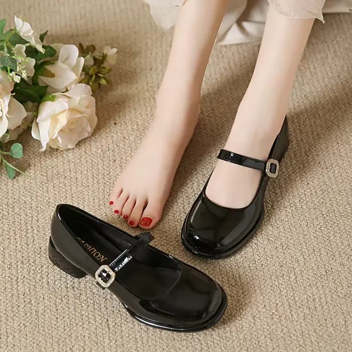 Mary Gasoline Chaussures en cuir pour femmes
