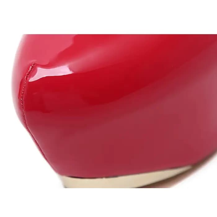 Talons Super Hauts de 16cm en Cuir Verni pour Femme