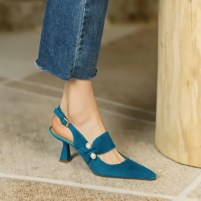 Sandales d'été en daim de mouton pour femmes