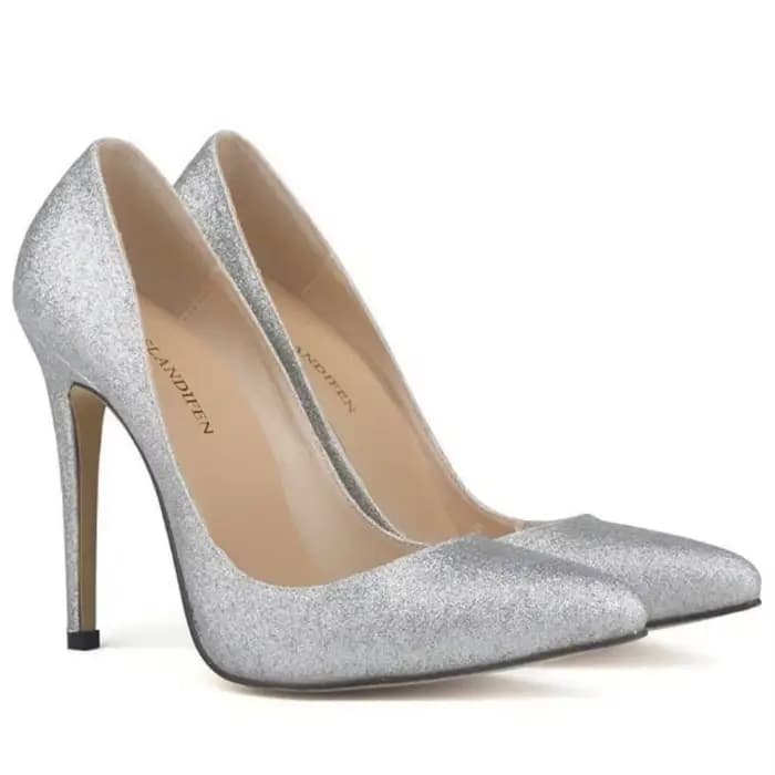Femmes pompes or argent paillettes mode Sexy 11 cm talons hauts Serpentine bout pointu