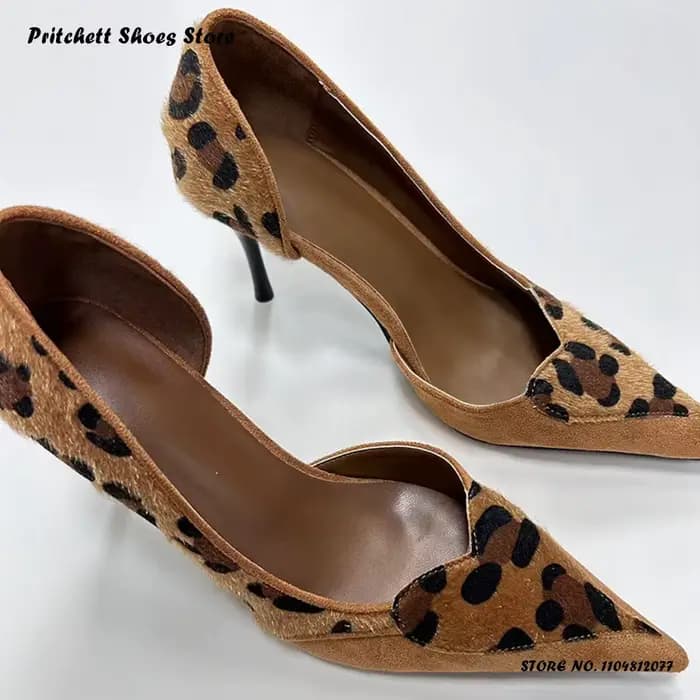 Escarpins aiguilles léopard Sexy pour femmes