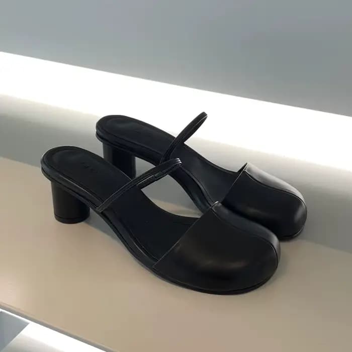 Mules chaussures femmes talons hauts pantoufles sandales pour femme été 2025 tendance mocassins